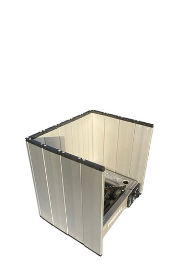 Kamp Ocak Rüzgarlığı Alüminyum Sekoutdoor Açık Gri