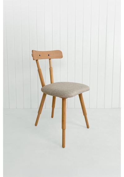 Masif Kayın Ahşap Tasarım Bej Kumaşlı 100 Doğal Masif Kayın Gövde Modern Ve Dayanıklı Diğer