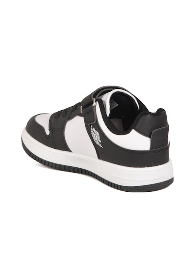 Cool Siyah Beyaz Cırtlı Erkek Çocuk Sneaker Haykat Kısa F SİYAH-BEYAZ