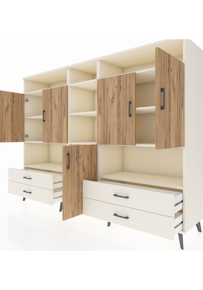 Hyperion Dolap 12 Raflı 4 Çekmeceli 5 Kapaklı 220x44x163 Aytaşı-ç Aytaşı-çam/aytaşı Hyperion Dolap 12 Raflı 4 Çekmeceli 5 Kapaklı 220x44x163 Aytaşı-ç Aytaşı-çam/aytaşı