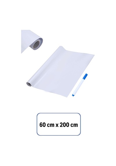 Silinebilir Kalemli Sticker Duvara Yapışabilen Yazı Tahtası 60x100 Cm Diğer