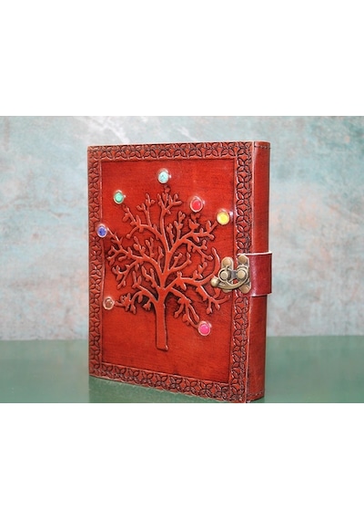 Taşlı Deri Defter Ksk3153