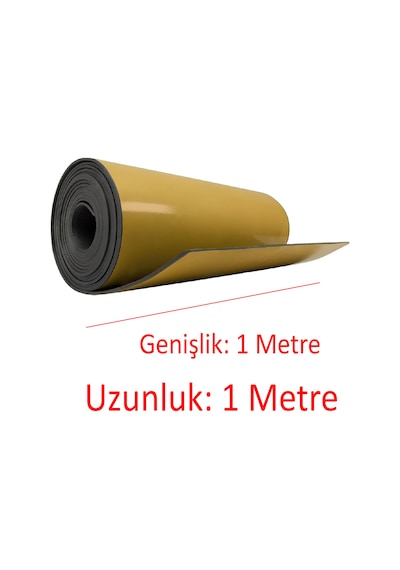 Yapışkan Araç Ses Isı Yalıtım İzolasyon Bant En:100 Cm Kalınlık:10 Mm Uzunluk:1 Metre Kauçuk Sünger