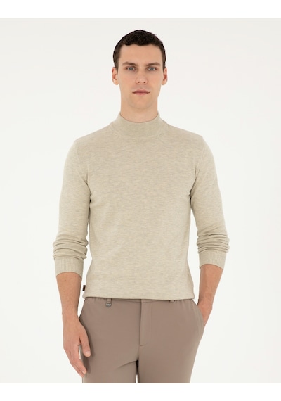Pierre Cardin Erkek Kum Melanj Kazak /triko 50296548-vr123 Kum Melanj
