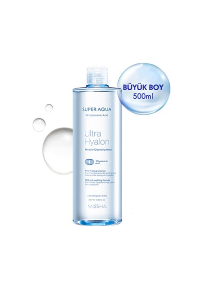 Missha Hyalüronik Asit İçeren Nemlendirici Makyaj Temizleme Suyu 500 ML