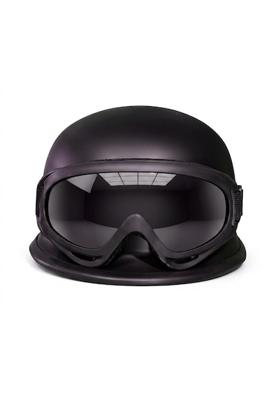Mts M20 Chopper Kask Mat Siyah