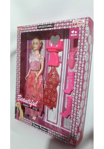 Efe Oyuncak Yedek Kıyafetli & Aksesuarlı Oyuncak Model Bebek Dilara 30 Cm