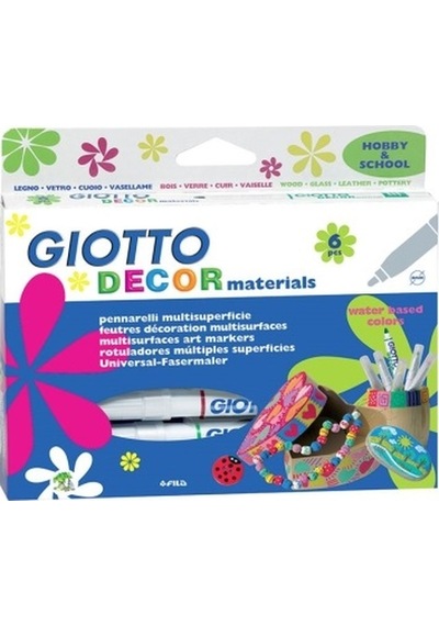 Giotto Decor Materials Kumaş Kalemi 6'Lı (453300)