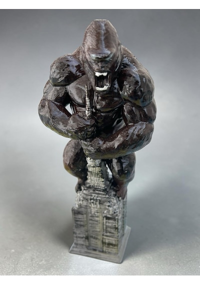 King Kong Koleksiyonluk Figür Heykel Empire State Dekoratif Biblo 15 Cm