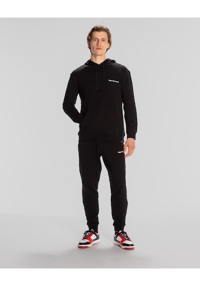 Kappa Authentic Theo Erkek Siyah Regular Hoodie