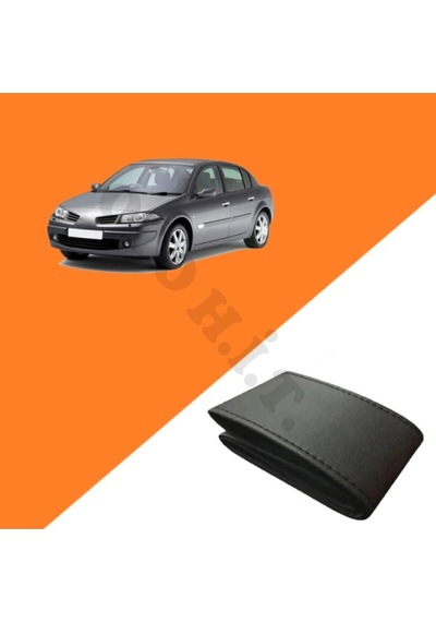 Renault Megane 2 Uyumlu Deri Direksiyon Kılıfı Kaliteli Dikmeli Siyah