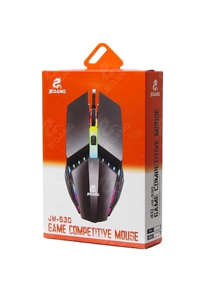Kablolu Mouse, Rgb Led Işıklı, Gaming Oyun Uyumlu Mouse, 1600 Dpı, 4d Optik Sensör, Ergonomik Tasarım, Siyah Tak Kullan Dpı