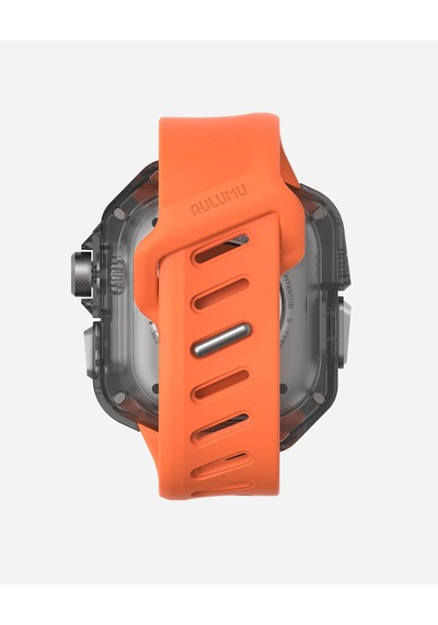 A01 Apple Watch Ultra 1/2 Uyumlu Kılıf Ve Kordon Karbon Fiber Kapak Fkm Kordon