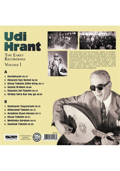 Udi Hrant - The Early Recordings Volume 1 Plak