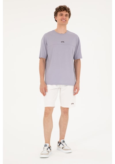 U.S. Polo Assn. Erkek Comfort Fit Bisiklet Yaka Gri Tişört 50287083-VR024 U.S. Polo Assn. Erkek Comfort Fit Bisiklet Yaka Gri Tişört 50287083-VR024