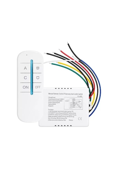 Hubrendy Sh Weko Wk-28838 4 Kanallı Uzaktan Kumandalı Aydınlatma Kontrol Anahtarı Avize Modülü
