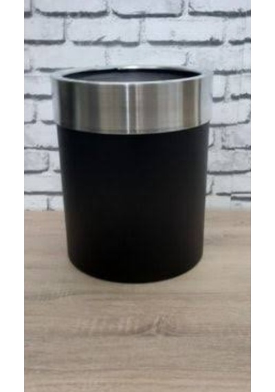 Rüzgar Yapay Çiçekçilik Metal Saksı 40x30 Siyah Siyah Gümüş