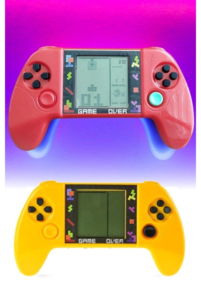Taşınabilir Tetris Oyun Konsolu Renkli Retro Oyun Aleti Çocuklar İçin Eğlenceli Mini Konsol Çok Renkli
