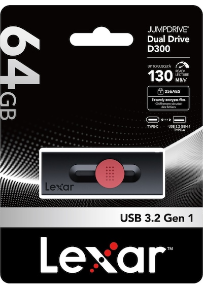 Lexar 64gb Ljdd300064g-bnbng Dual Type- C Ve Type- A Usb 3.2