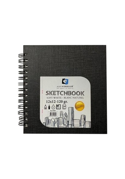 Alex Schoeller Spiralli Sert Kapak 120g 12x12 CM Sketchbook Alx.99