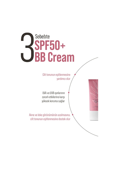Skin Sensual BB Krem Dark 30ml SPF50 PA++++ | Leke Karşıtı, Aydınlık Cilt Görünümü | UVA/UVB Koruma