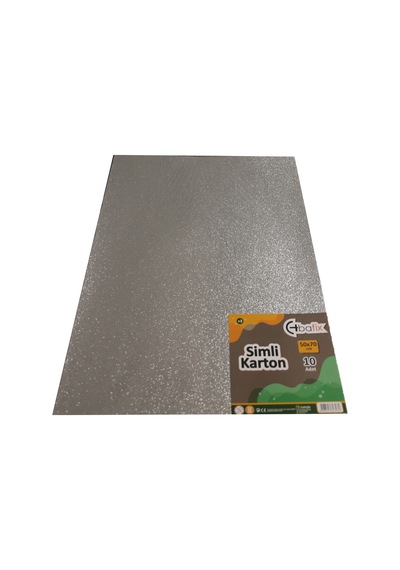 Bafix Simli Karton 50x70 Gümüş Silver Çok Renkli