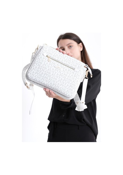Just Polo Kadın Çapraz Ve Omuz Çantası 2068mh Beyaz
