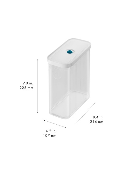 Zwıllıng Fresh & Save Cube Vakumlu Saklama Kabı 3m, 21 Santimetre Şeffaf