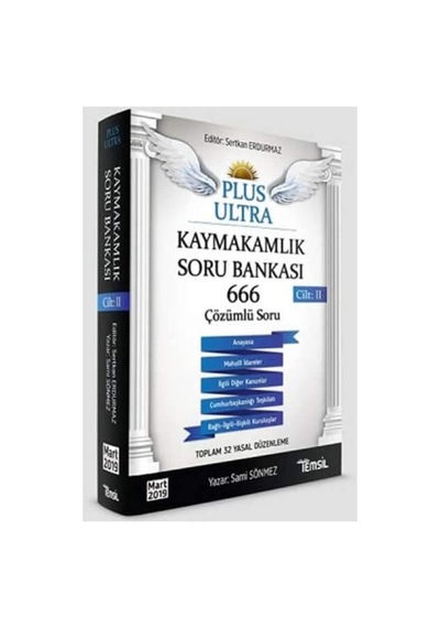 Plus Ultra Kaymakamlık Soru Bankası 666 Çözümlü Soru Cilt 2