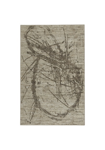 Vivanni Home Ashlynn Polyester Vintage Halı Pamuk Atkı Tabanlı Modern Dokuma Ev Halısı Bej Gri