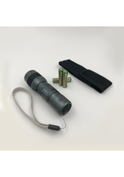 Police Pc-17 Zoomlu Cree Led Pilli El Feneri Gri