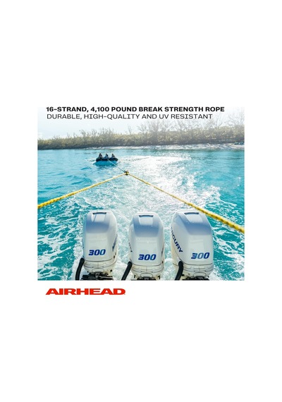 Watersports Self Centering Tow Harness / 2 Rider - 12 Feet Genel