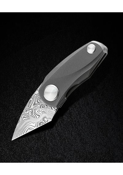 Bestech Tulıp Bt1913f Titanyum Sap Damascus Çelik Mini Kamp Çakı Damasteel Kum