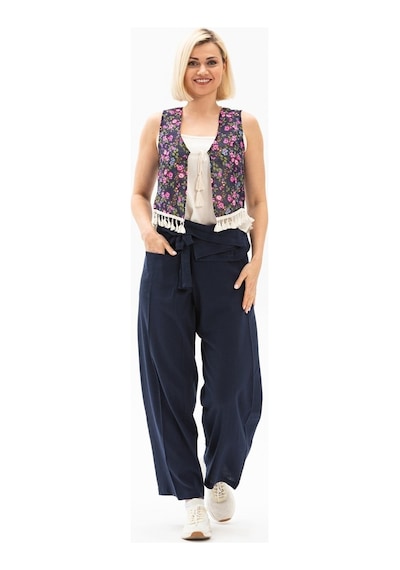 Eliş Şile Bezi Unisex Şile Bezi Balıkçı Pantolon Lacivert Lcvt