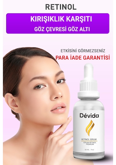 Devida Yaşlanma ve Kırışıklık Karşıtı Göz Çevresi Retinol Serum 30 ML