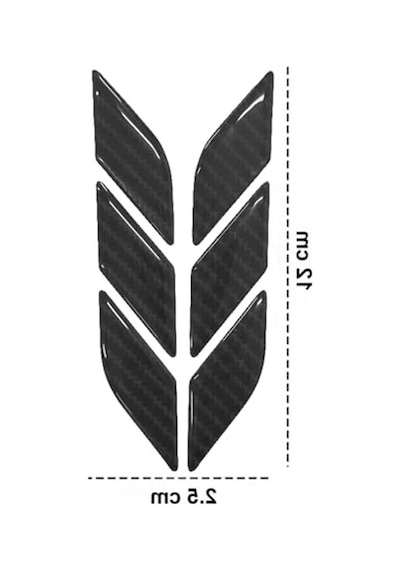 Karbon Siyah 3d Sticker Seti - Araç Ve Motosiklet İçin Çok Amaçlı Abanoz