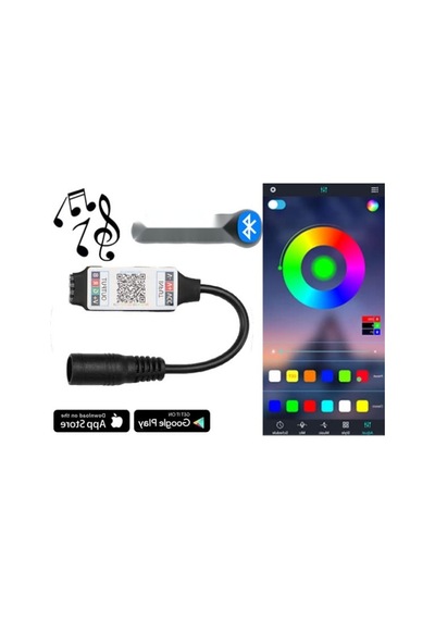 Bluetooth Kontrollü Rgb Şerit Led Kontrol Cihazı - 10 Metreye Kadar