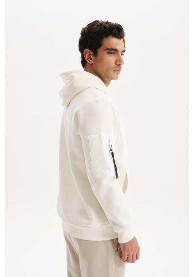 AR-MA Arma Erkek Regular Fit 3 İplik Şardonlu Kanguru Cepli Kapüşonlu Sweatshirt Pamuk Polyester Karışımı K30254629202 Ekru AR-MA Arma Erkek Regular Fit 3 İplik Şardonlu Kanguru Cepli Kapüşonlu Sweatshirt Pamuk Polyester Karışımı K30254629202 Ekru