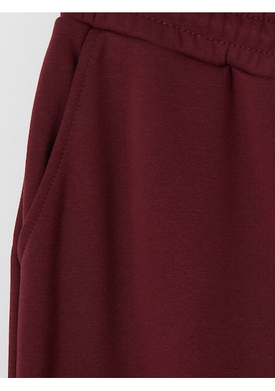 Lcw Everyday Bordo Beli Lastikli Kadın Eşofman Altı