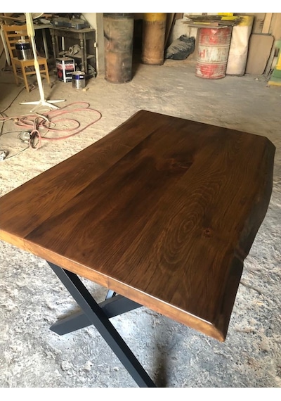 Bintaşmobilya Kütük Masa Imalatı 120X80.Cm