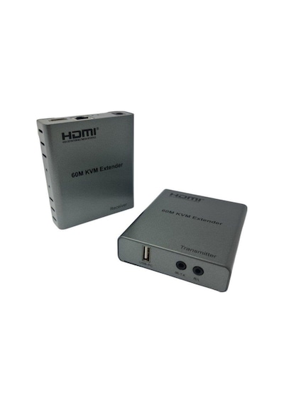 Novacom Nvc-kvm4k60m Cat6 60mt 2li Hdmı-usb-ır Extender