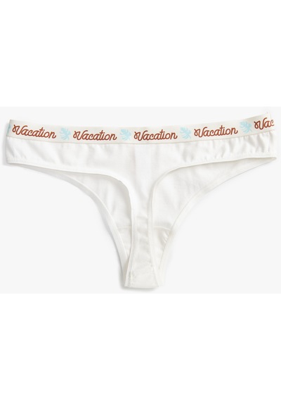 Koton String Külot Pamuklu Lastik Kısmı Slogan Detaylı Ekru 3slk30042mk 3SLK30042MK021 Ekru Koton String Külot Pamuklu Lastik Kısmı Slogan Detaylı Ekru 3slk30042mk 3SLK30042MK021 Ekru