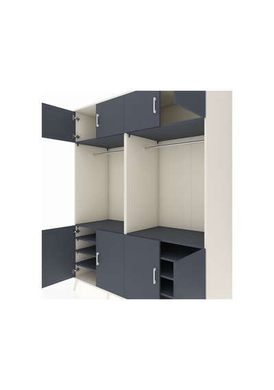 Kronos Gardrop 10 Raflı 8 Kapaklı 2 Askılı 176x59x221 Aytaşı-antrasit Antrasit Kronos Gardrop 10 Raflı 8 Kapaklı 2 Askılı 176x59x221 Aytaşı-antrasit Antrasit