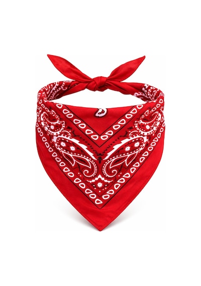 Kırmızı Kovboy Fuları Çocuk Bandana Western Desenli Boyun Fuları - Kyut-762784 Renkli