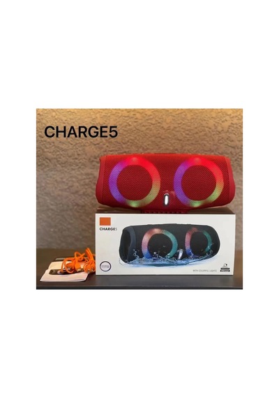 Bluetooth Speaker Şarjlı Taşınabilir Kablosuz Hoparlör Sd Kart Usb Aux Fm Radyo Charge5