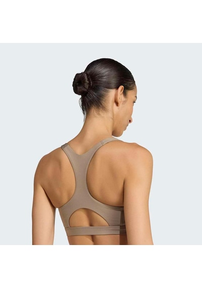Adidas Optime Essentials Kadın Bej Sporcu Sütyeni Ks8516 Krem