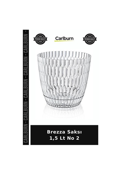 Premium Brezza Saksı 1,5 Lt No 2 Yeşil Ev Dekoratif