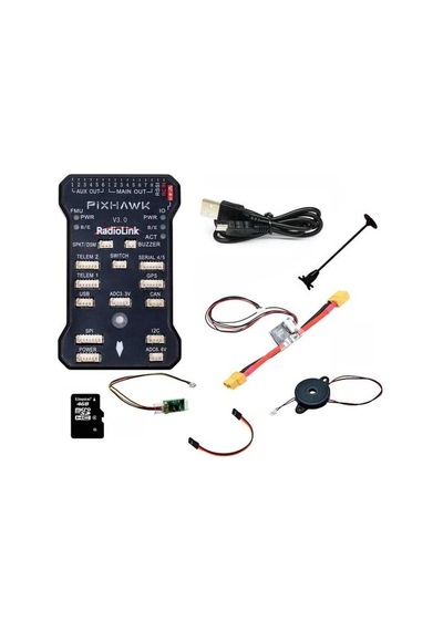 Radiolink Pıxhawk V3.0 Güç Modülü +güvenlik Anahtarı +bağlantı Kablosu +tfcard 4g + Buzzer+ Montaj Köpüğü