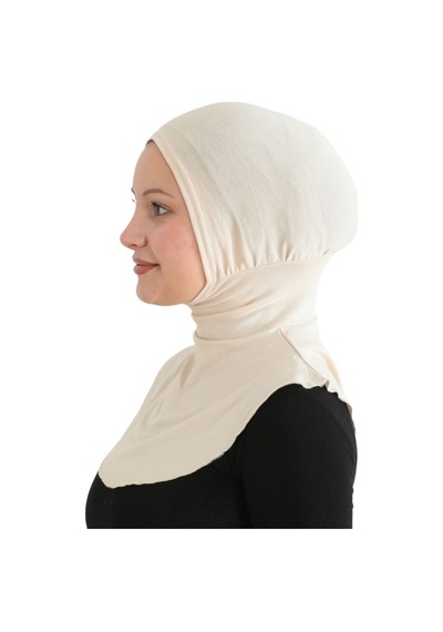Modish Group Kadın Boyunluklu Hijab Tesettür Pratik Spor Bone - Sarı BEj