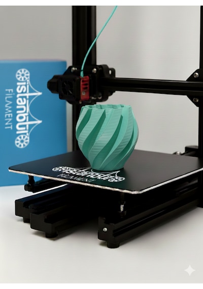 3d Baskı Pla+ Filament Yeni Turkuaz 1 Kg Ø 1,75mm 0,05 Mm Bambu Lab Uyumlu 1.75mm
